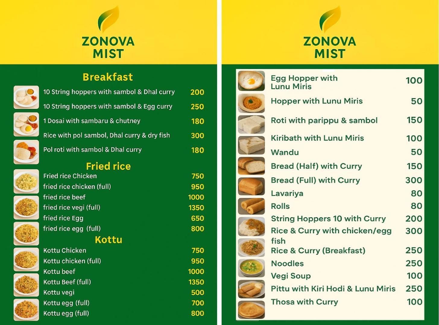 Zonova Mist Nuwara Eliya