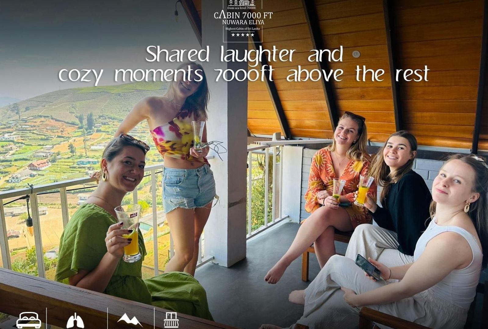 7000 Feet - A Cozy Mountain View Retreat In Chalet Nuwara Eliya