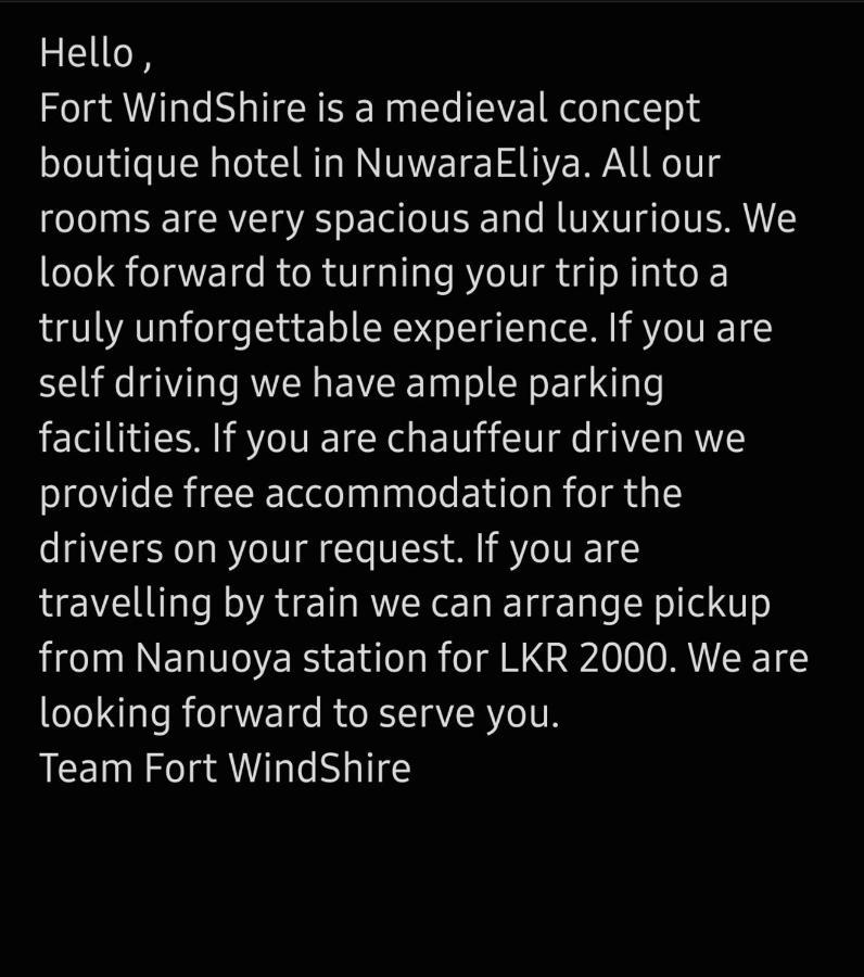 Hotel Windshire Nuwara Eliya